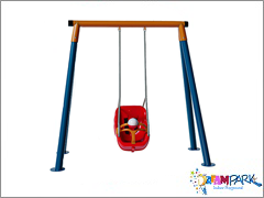 30710 - Ekonomik Metal Tekli Bah�e �ocuk Sal�ncak Seti