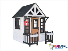 30803 - Ah�ap Balkonlu �ocuk Oyun Evi