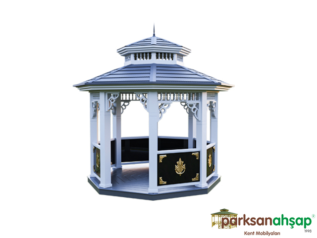 0070221 � Metal Sekizgen Gazebo 300x300x350 (LWH) 