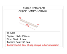 5387 - Ahap Rampa Tahtas (14 adet)