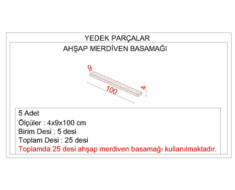 5388 - Ahap Merdiven Basama (5 adet)