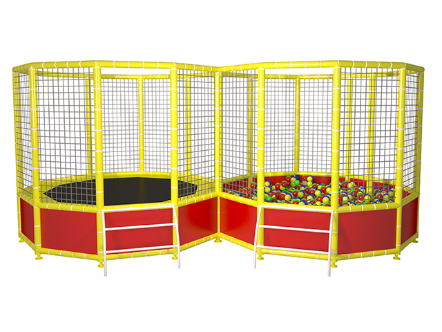 40242 � Fileli Top Oyun Havuzu + Trambolin 265x497cm